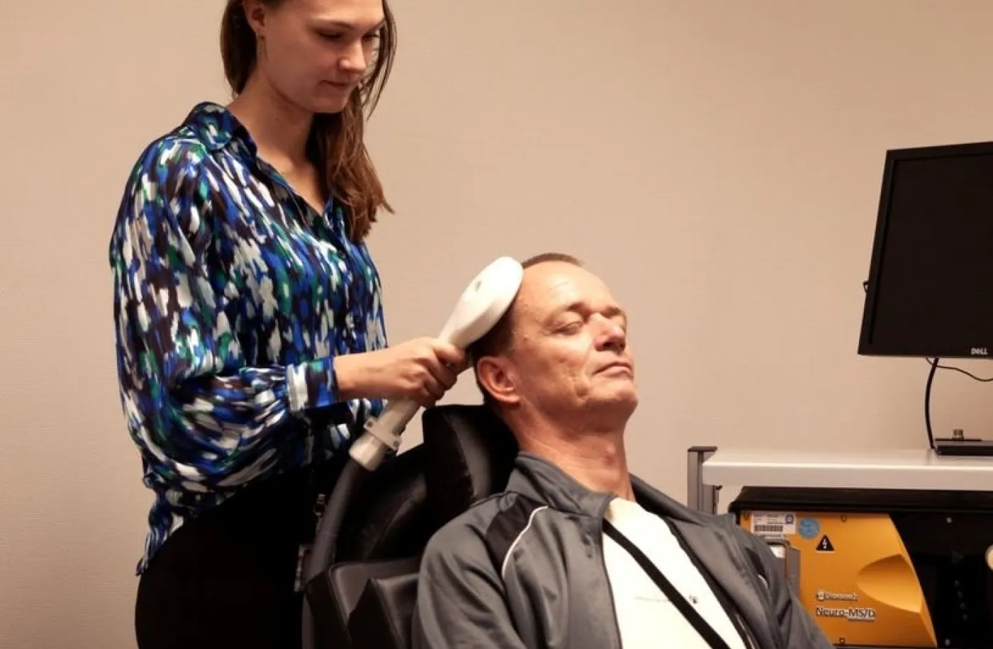 Hersenstimulatie door een behandelaar